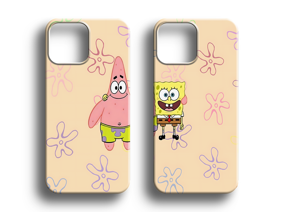 Sünger Bob & Patrick V3 Couple Tasarım Kılıf - 230/231