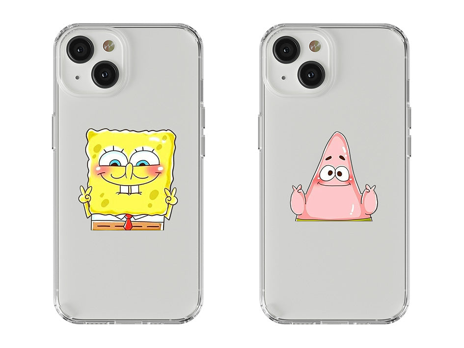 Sünger Bob & Patrick V5 Couple Tasarım Kılıf - 298/299