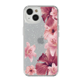 Floral Simli Şeffaf Tasarım Kılıf - 450