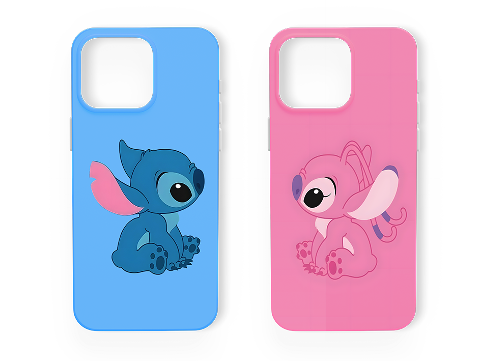 Stitch & Angel V2 Couple Tasarım Kılıf - 244/245