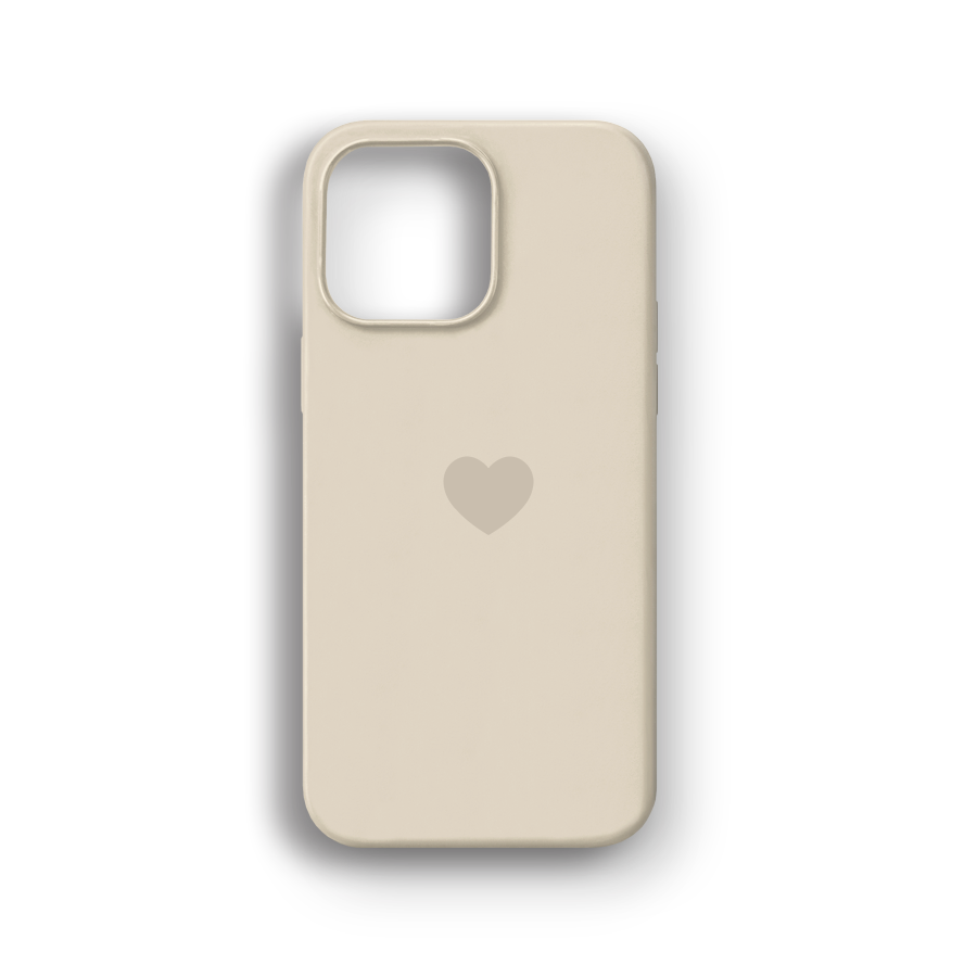 Kalp Logolu Krem Lansman Kılıf