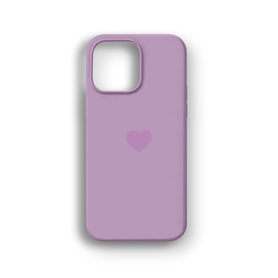 Kalp Logolu Lila Lansman Kılıf