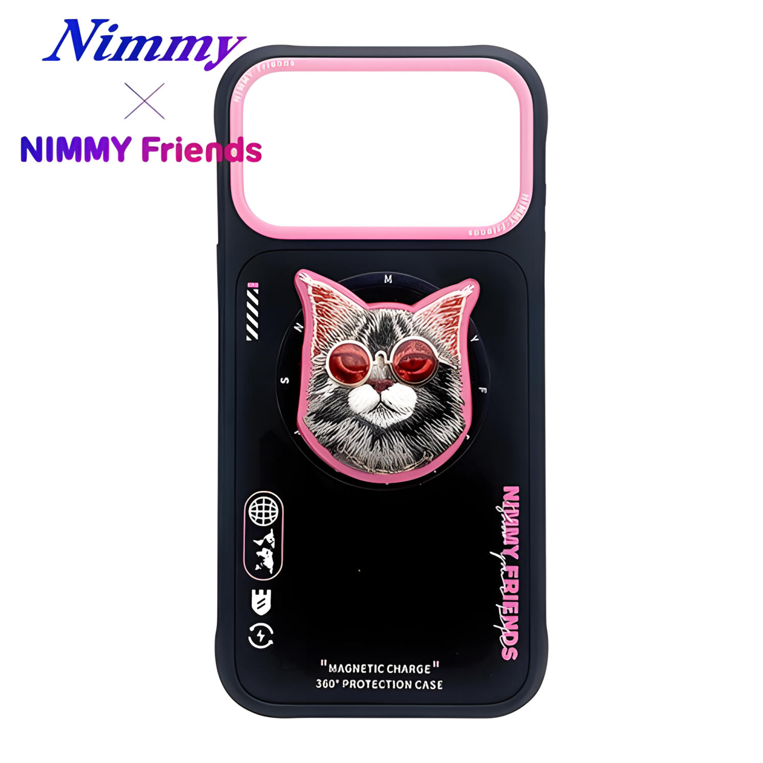 iPhone 17 Pro Max | Nimmy 3D Gerçek Nakış İşlemeli Desenli Silikon Kılıf