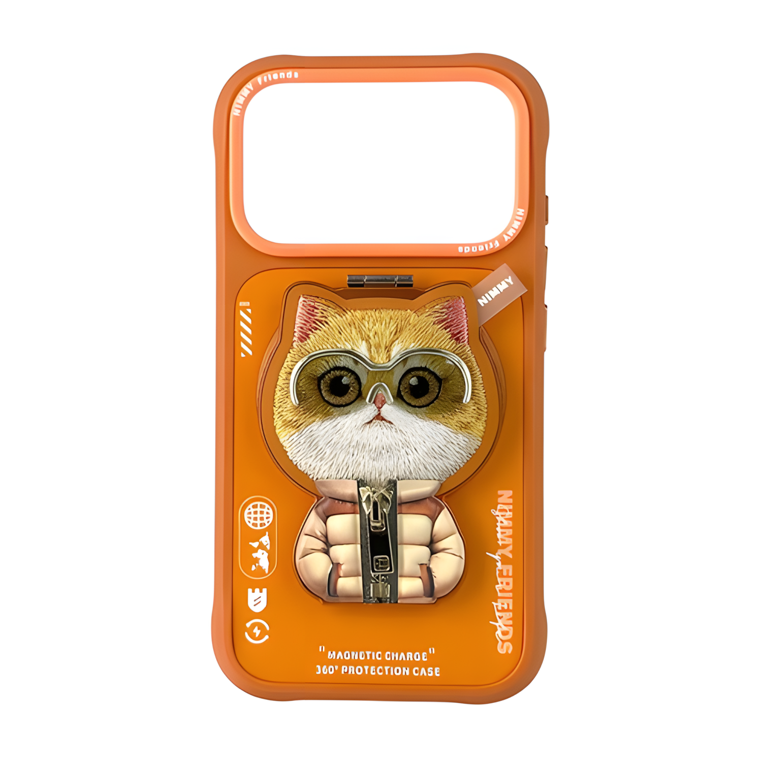 iPhone 17 Pro | Nimmy 3D Gerçek Nakış İşlemeli Desenli Silikon Kılıf