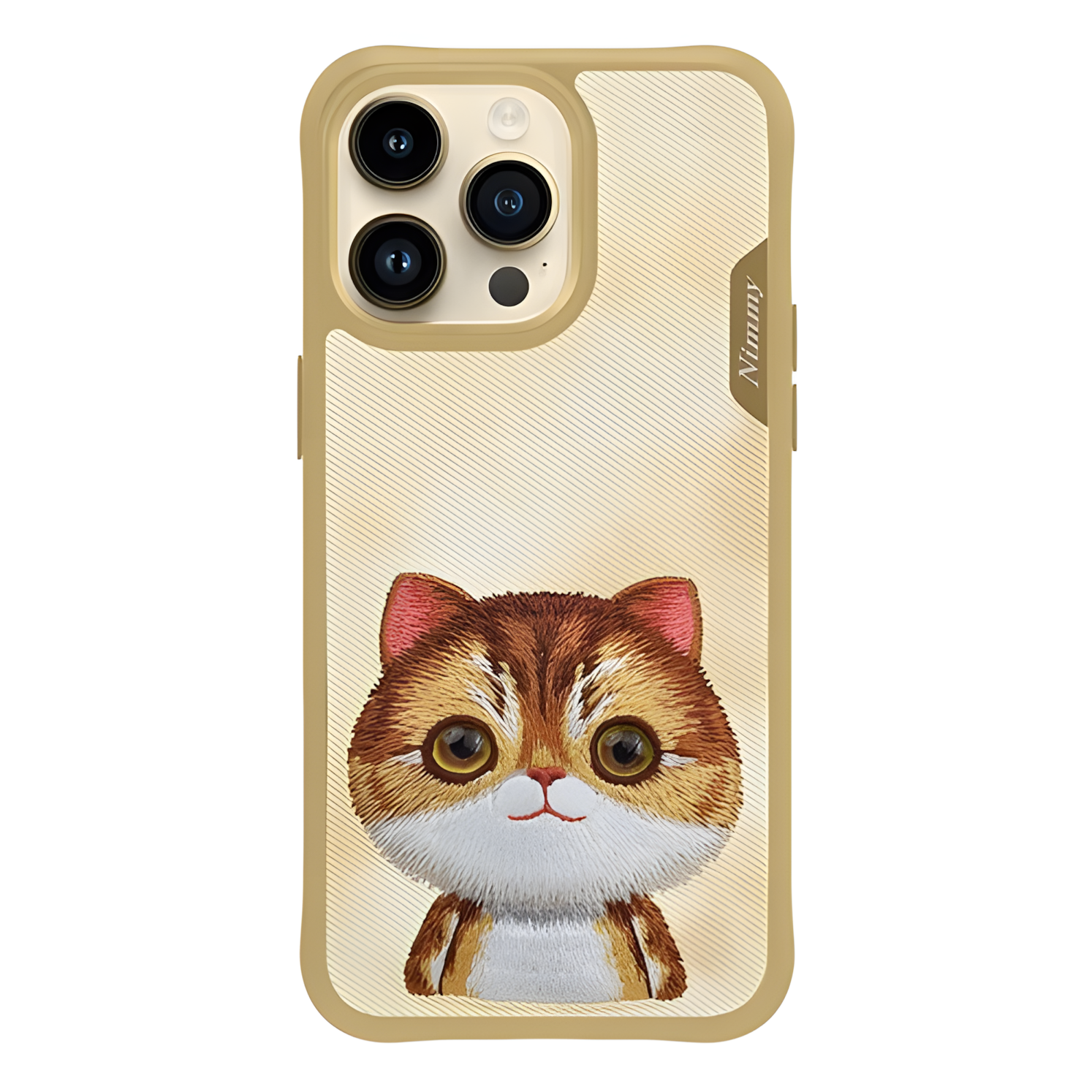 iPhone 16 Pro Max | Nimmy 3D Gerçek Nakış İşlemeli Desenli Silikon Kılıf