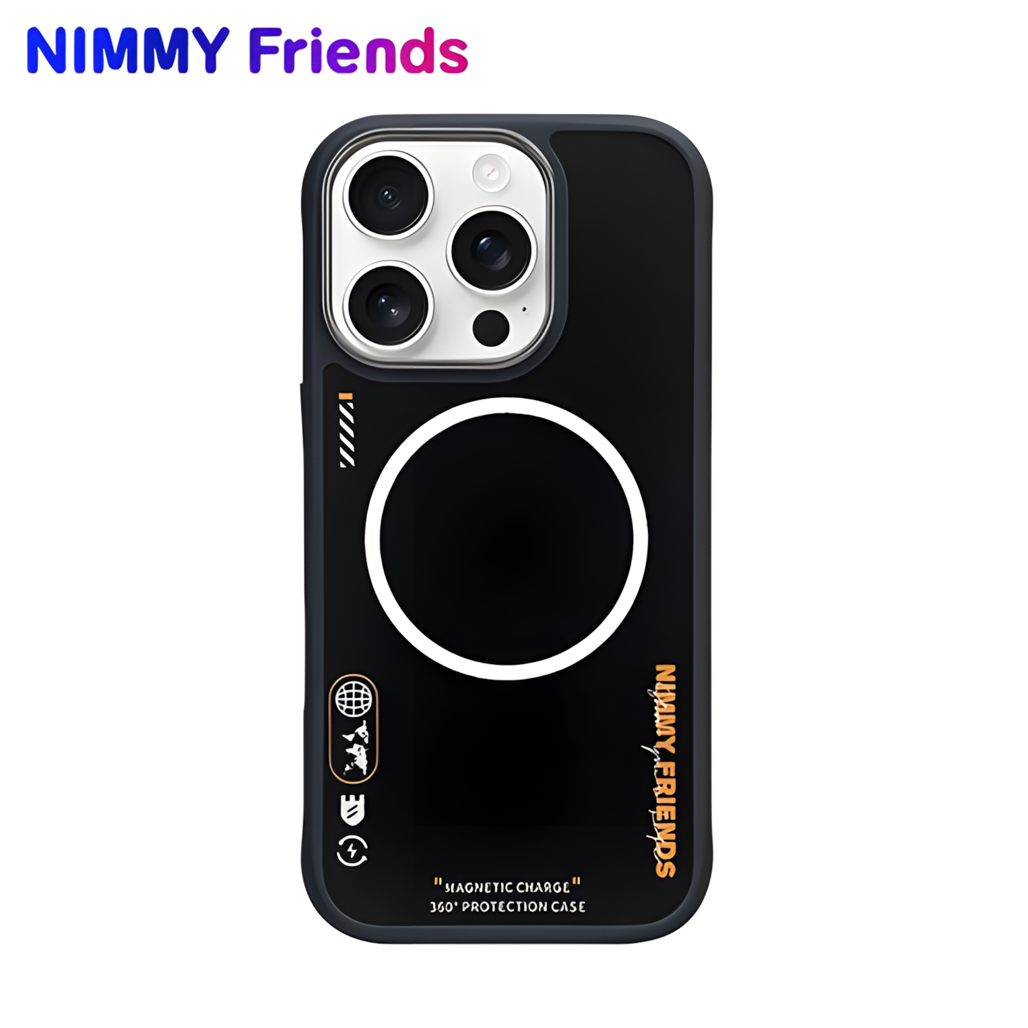 iPhone 16 Pro Max | Nimmy 3D Gerçek Nakış İşlemeli Desenli Silikon Kılıf