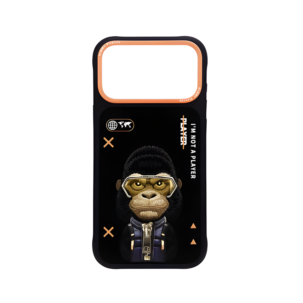 iPhone 17 Pro Max | Nimmy 3D Gerçek Nakış İşlemeli Desenli Silikon Kılıf