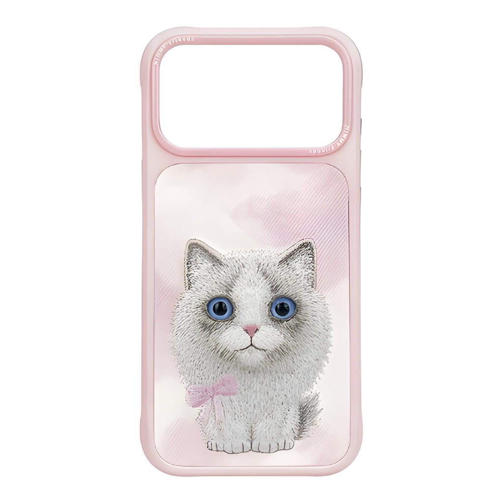 iPhone 17 Pro Max | Nimmy 3D Gerçek Nakış İşlemeli Desenli Silikon Kılıf